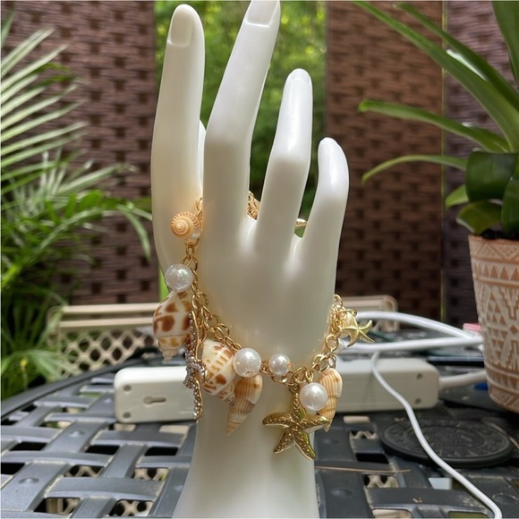 Bohemian Starfish Shell Bracelet Summer Beach Vacation Decor Jewelry - Picture 9 of 10